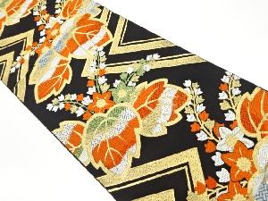 菱に桐模様織出し袋帯